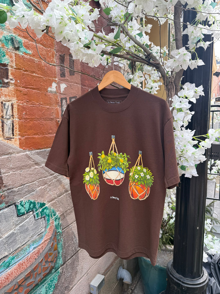 AST Flower Tee Brown