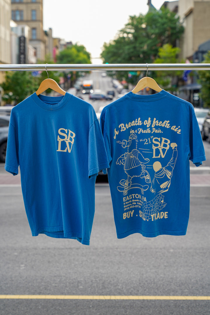 SBLV Shop Tee Sky Blue/Cream