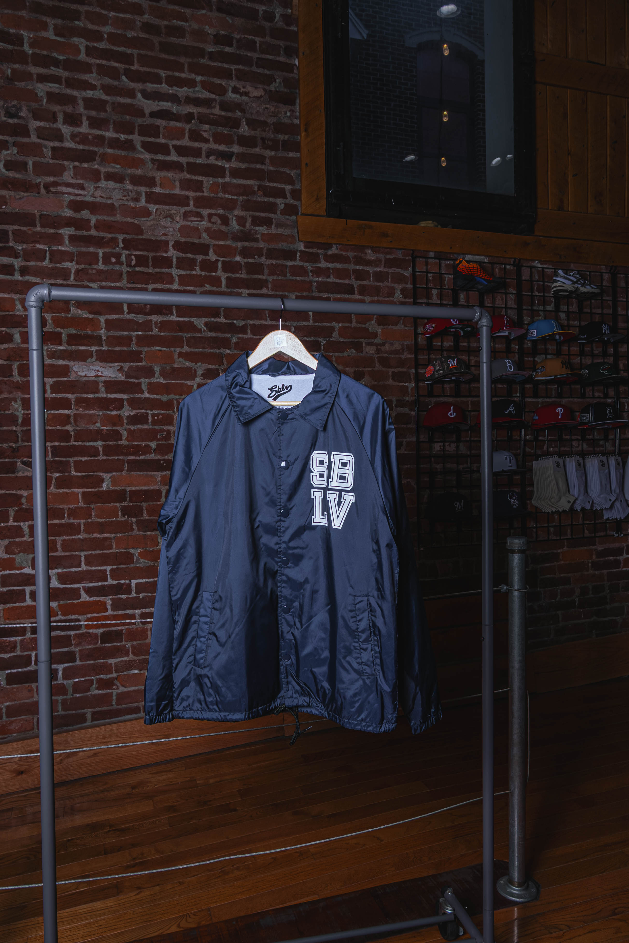 SBLV Collegiate Collection Coach’s Jacket Navy Blue