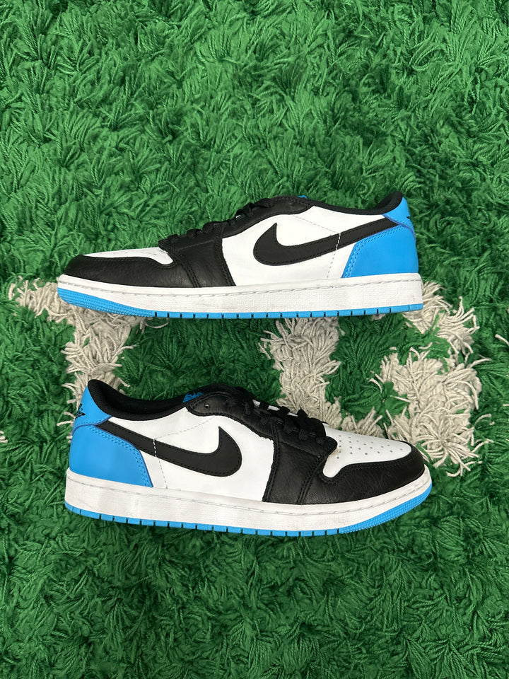 Jordan 1 Low Black Dark Powder Blue (VNDS)