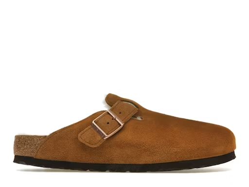 Birkenstock Boston Shearling Suede Mink