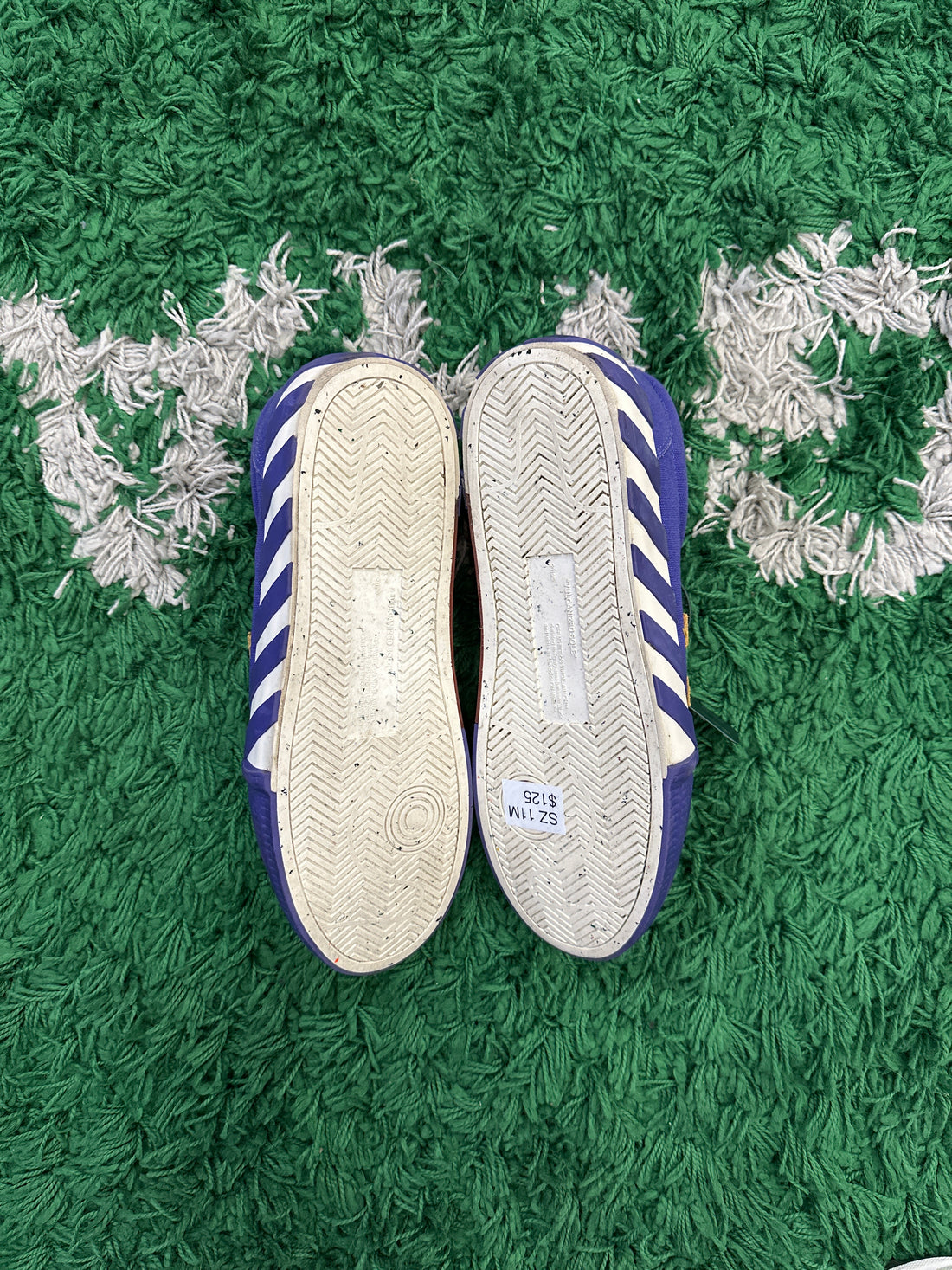 Off-white vulcanized skate low