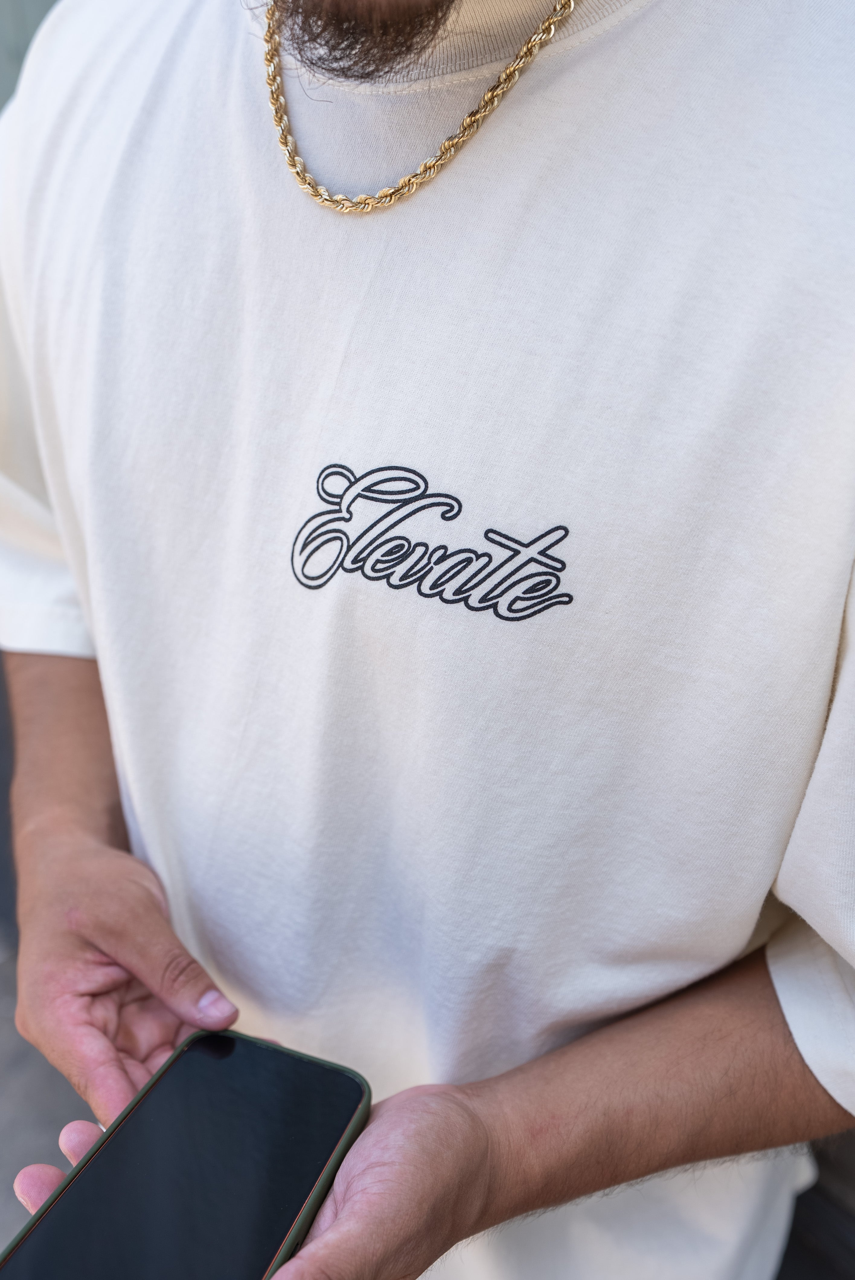 Elevate Sound Of Progress Tee- Cream