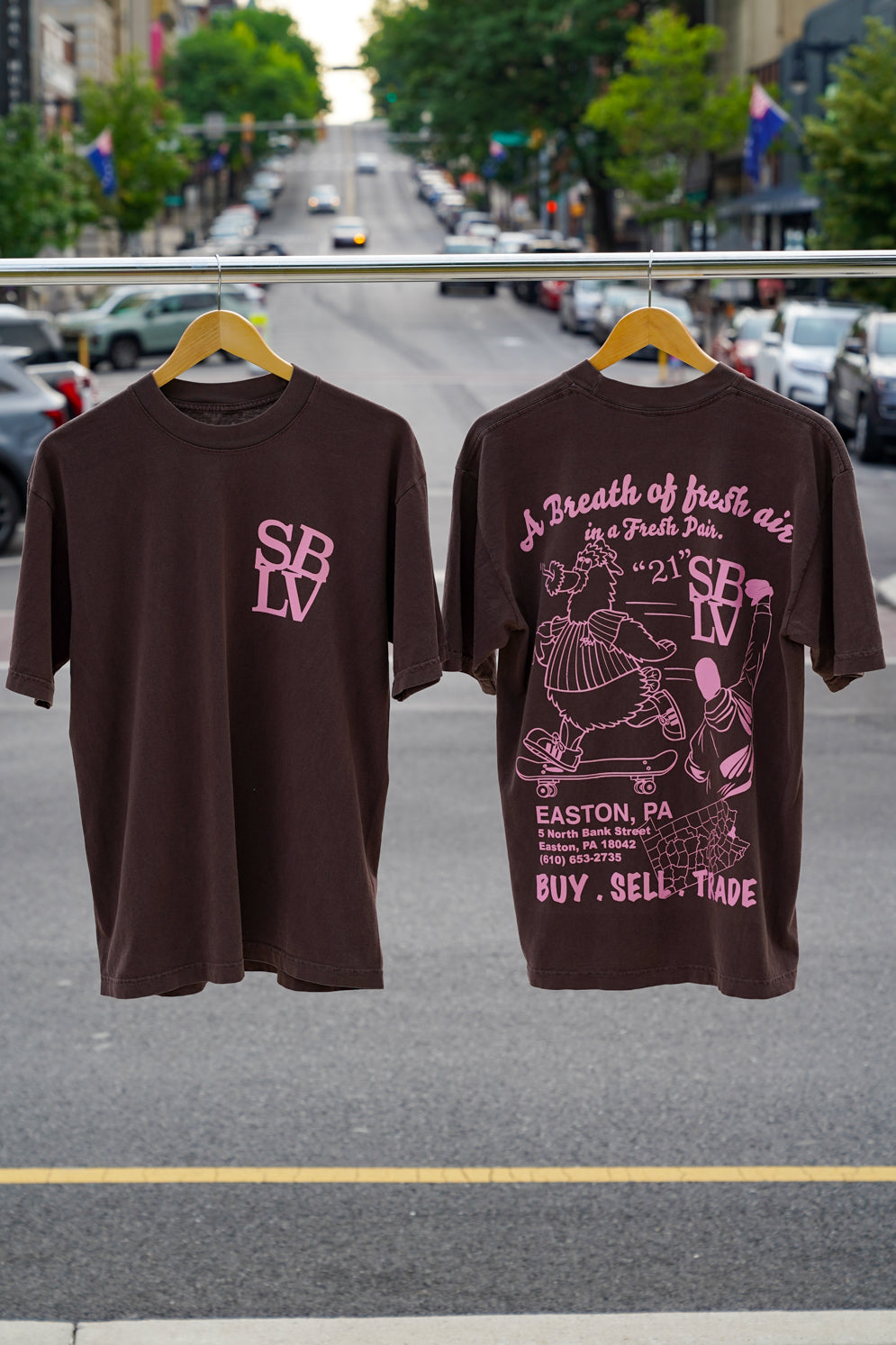 SBLV Shop Tee Brown/Pink
