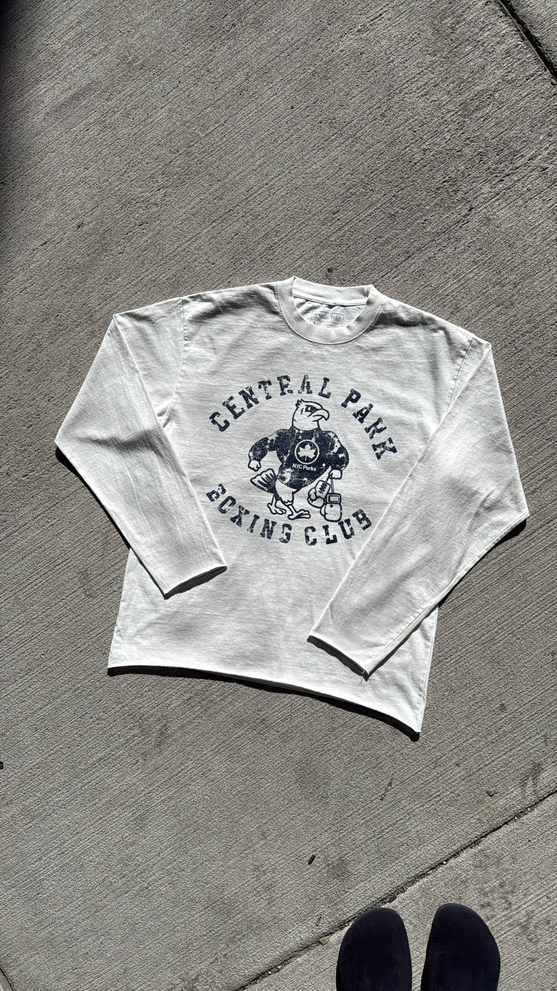 AST Central Park Boxing Club Capsule Dirty White L/S