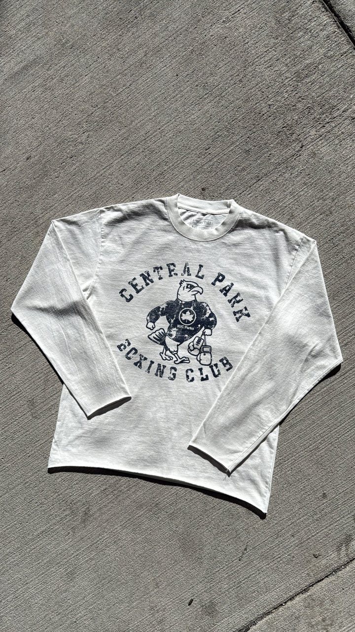 AST Central Park Boxing Club Capsule Dirty White L/S