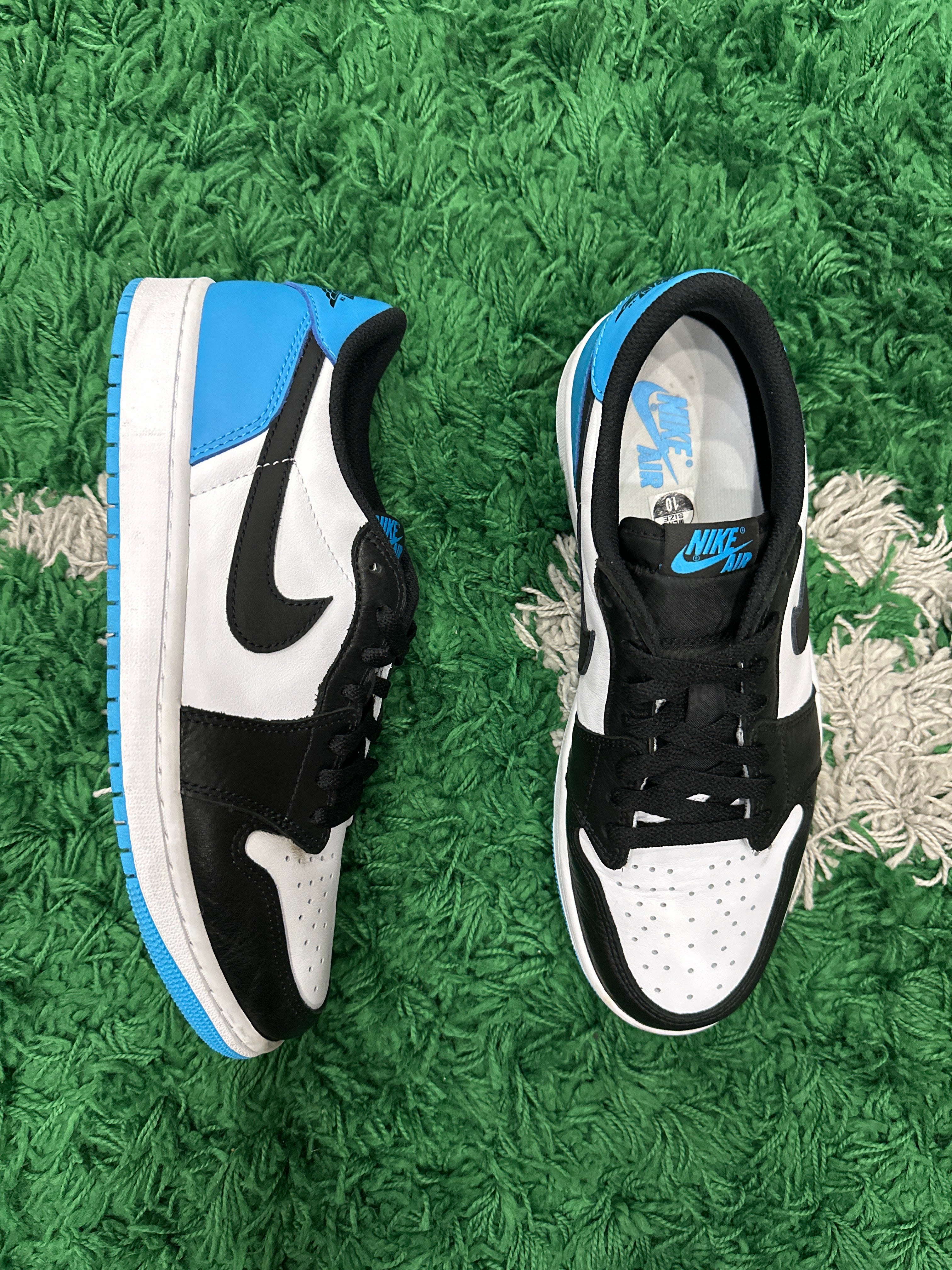 Jordan 1 Low Black Dark Powder Blue (VNDS)