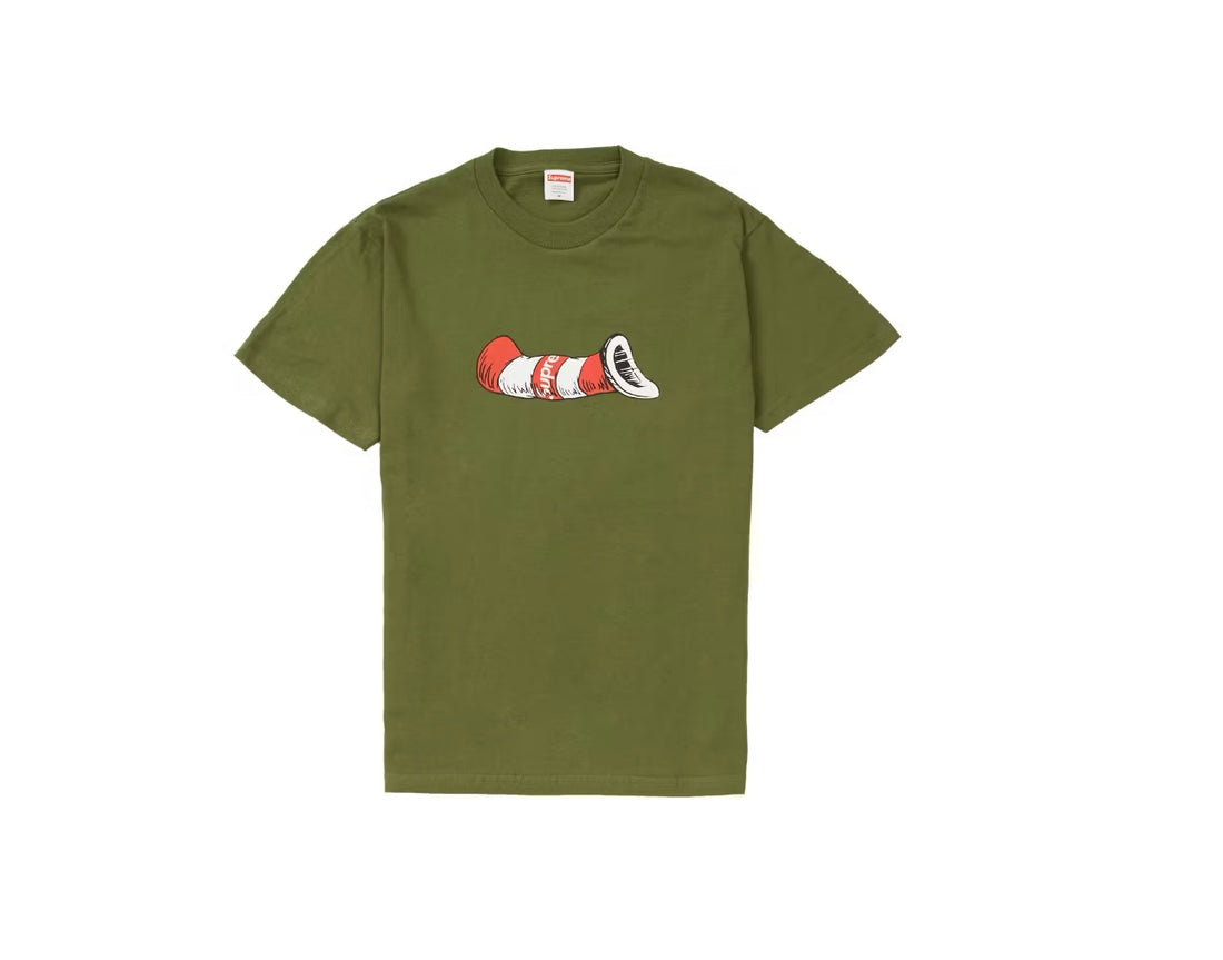 Supreme Cat In The Hat Tee Olive