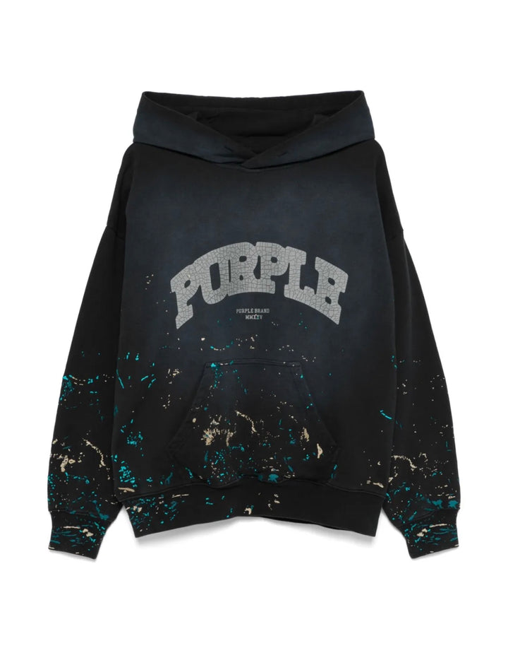 Purple Brand Hoodie Black