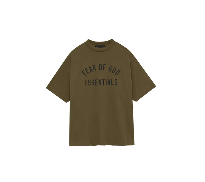 Fear of God Essentials Jersey Crewneck Tee Olive