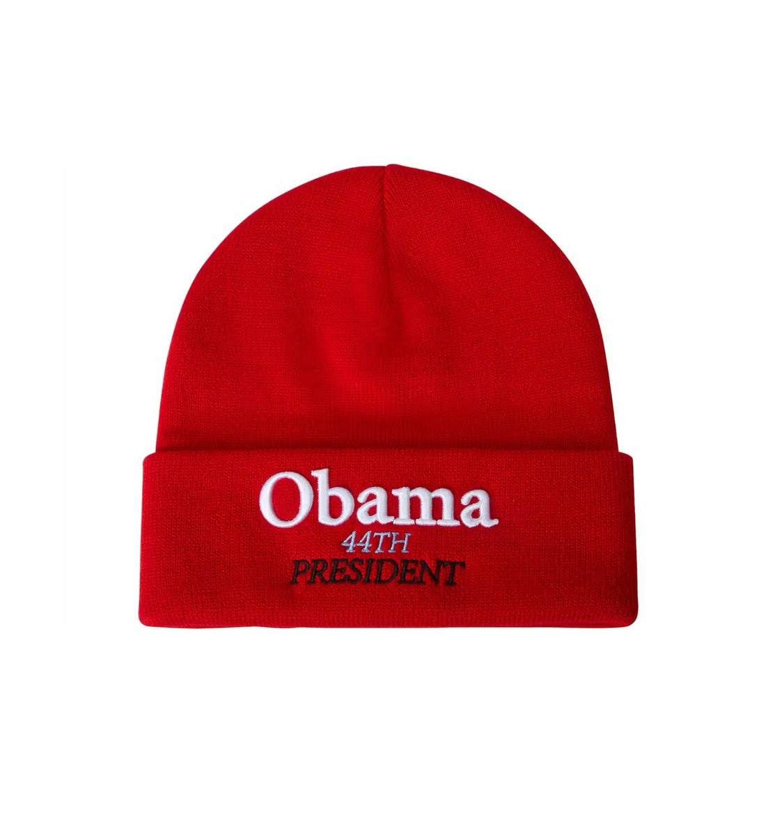 Supreme Obama Beanie Red
