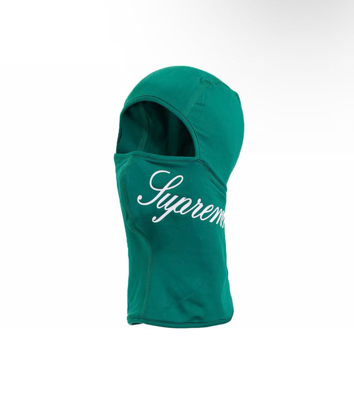 Supreme Logo Balaclava Green