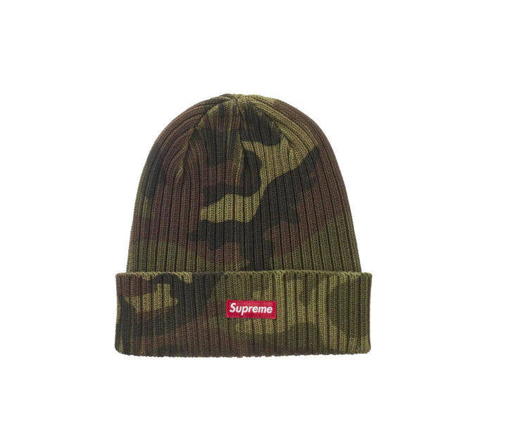 Supreme Overdyed Beanie Woodland Camo (SS26)