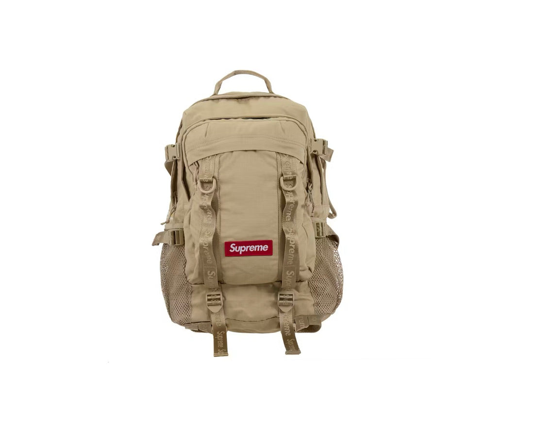 Supreme Logo Backpack Tan (SS26$