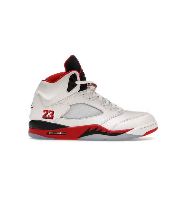 Jordan 5 Fire Red Black Tongue