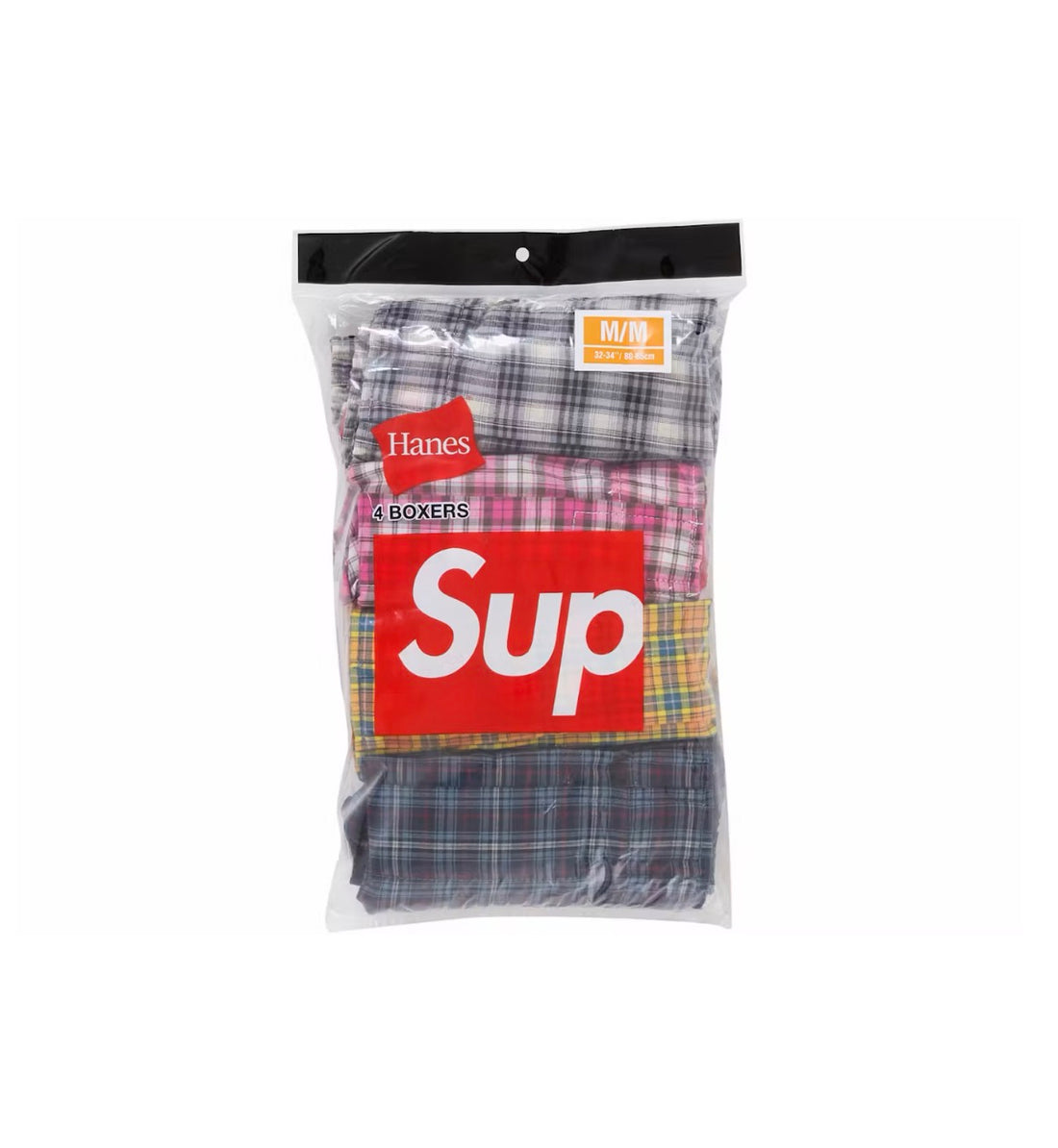 Supreme Hanes Plaid Boxers (4Pack)