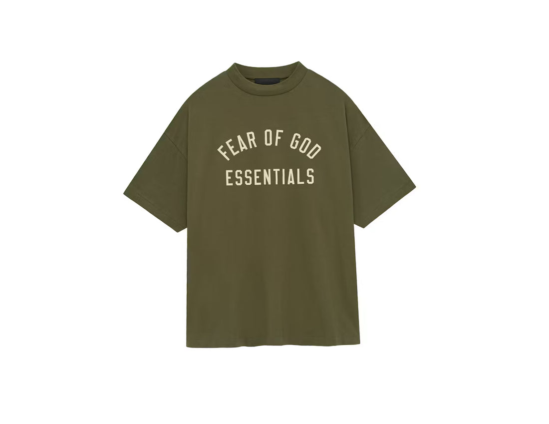 Fear of God Essentials Jersey Crewneck Tee Military