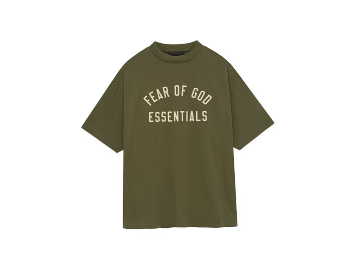 Fear of God Essentials Jersey Crewneck Tee Military