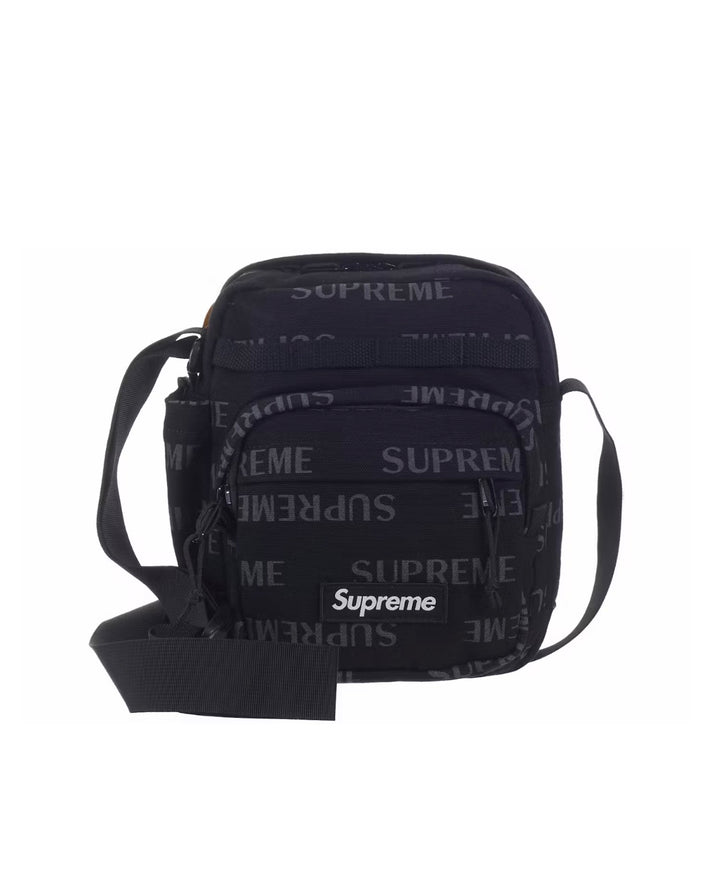 Supreme Logo Shoulder Bag Black