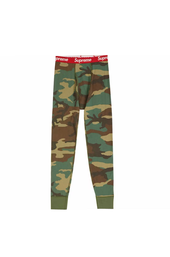 Supreme Hanes Thermal Pants Camo