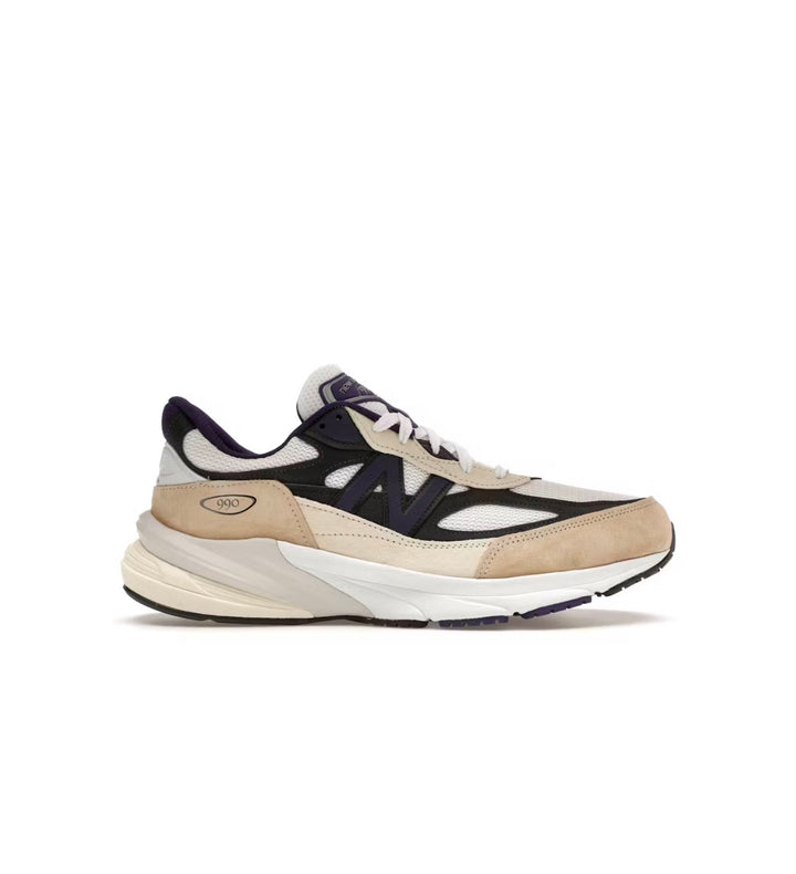 New Balance 990v6 Teddy Santis White Black Plum