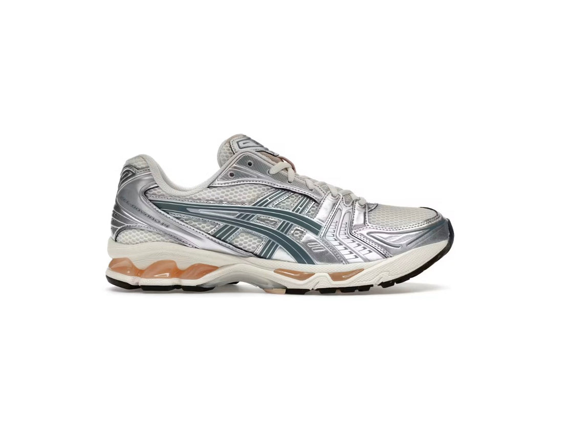 Asics Gel Kayano 14 Birch Pure Silver Teal Gold