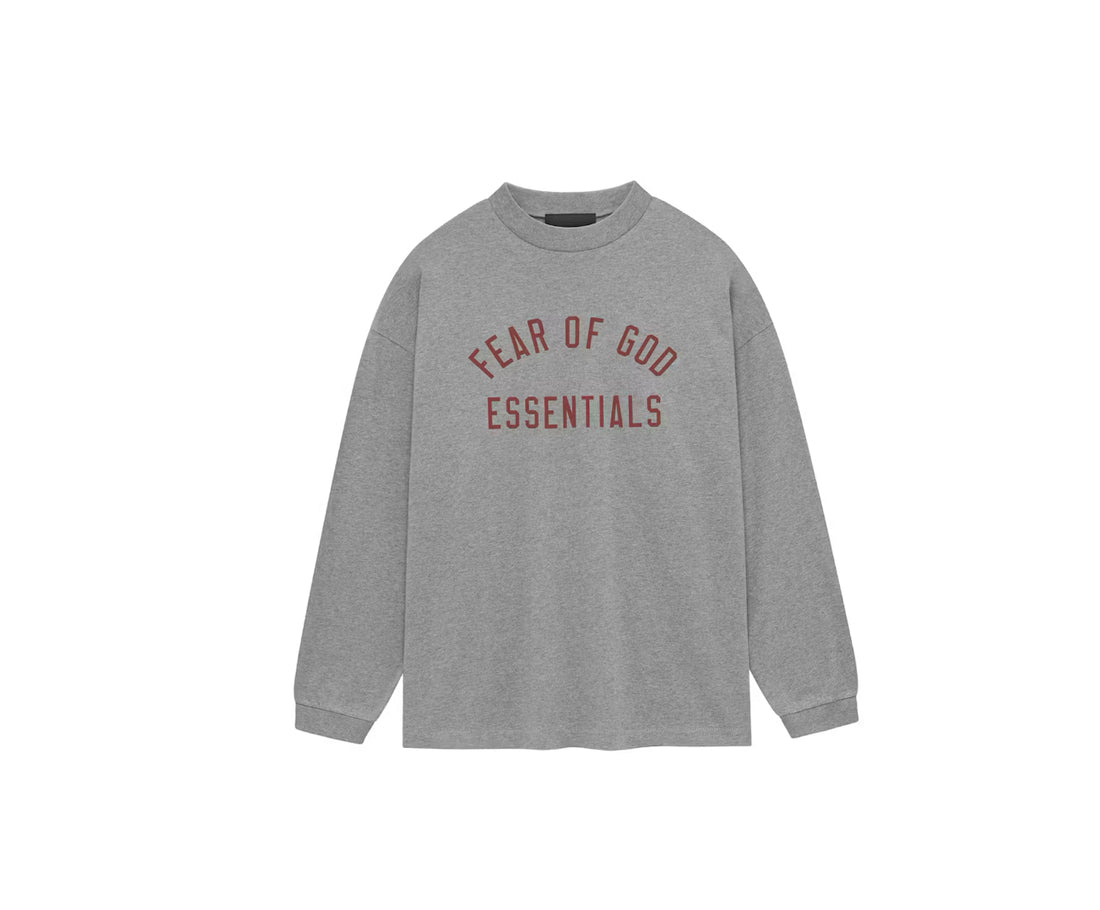 Fear of God Essentials Jersey Long Sleeve Tee Dark Heather