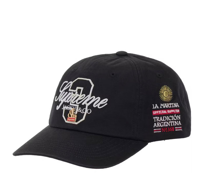 Supreme La Martina 6-Panel Hat (Black)