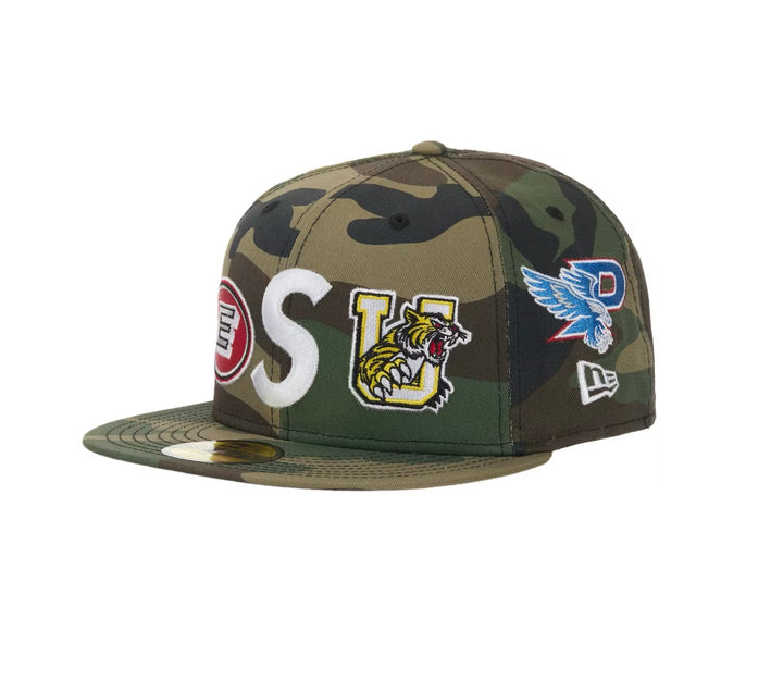 Supreme Mascots S Logo New Era Woodland Camo (7 1/4)