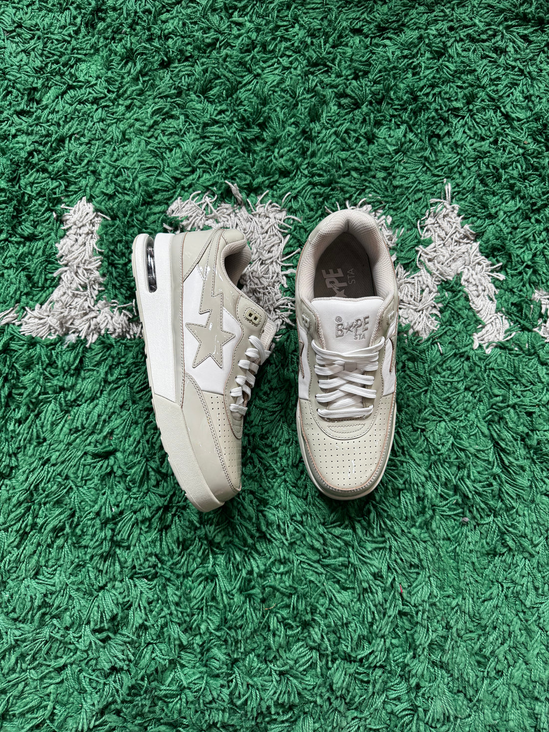 A Bathing Ape Bape Roadsta Beige White (VNDS)