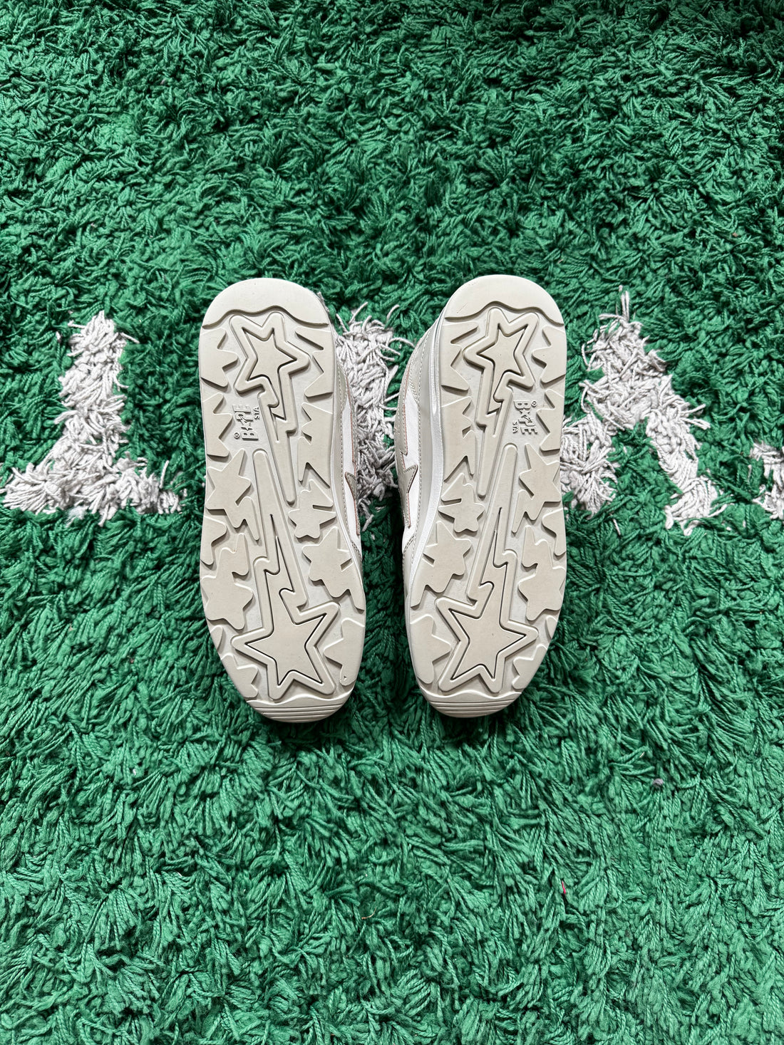 A Bathing Ape Bape Roadsta Beige White (VNDS)