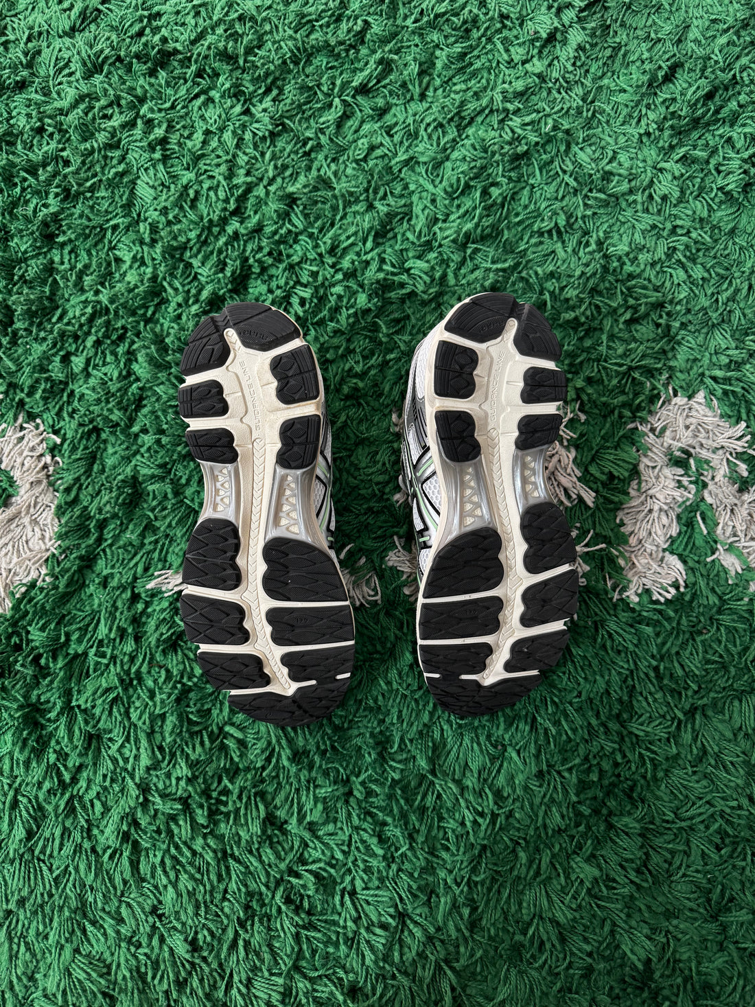 Asics Gel Kayano 12.1 Silver Green Orange (Worn once)