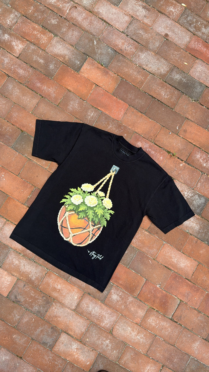 A Story Told Flower Tee Black