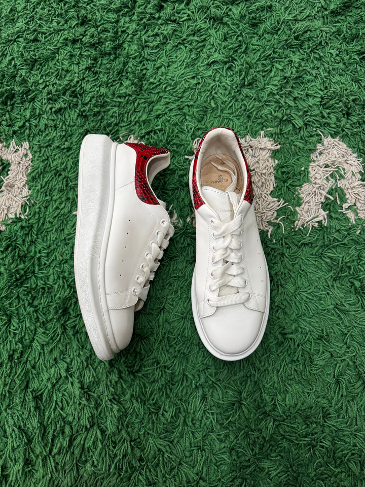 Alexander McQueen Oversized Sneaker White Red Python (VNDS)